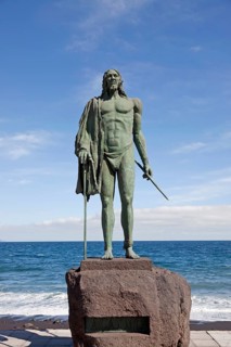 Statue of Guanche king Mencey Acaymo