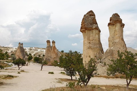 Tufa formations in the Pasabagi Valley or Monks Valley