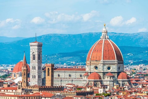 Florence Cathedral with the dome by Brunelleschi