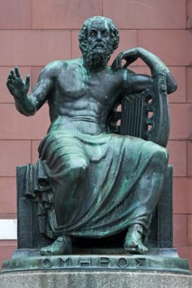Sculpture of Homer outside the Albert Ludwig University of Freiburg