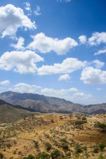 View over the mountains along the road from Massawa to Asmarra
