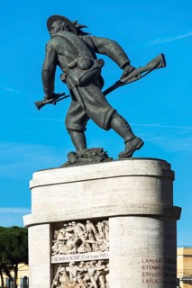 Bersaglieri monument at the Porta Pia
