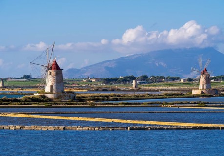 Ettore Infersa Saltworks windmills