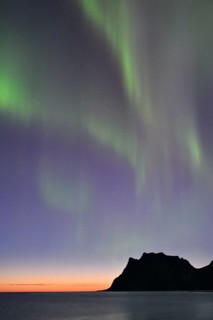 Northern Lights on Utakleiv Beach