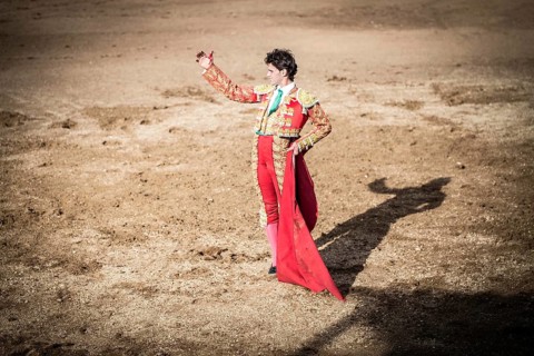 Bullfighter greeting in the bullring