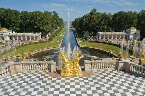 Fountain and Grand Cascade