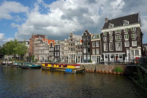 From Blauburgwal towards the Singel Canal
