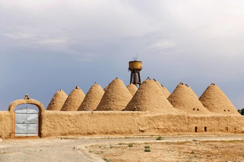 Beehive-shaped mud-brick trulli houses