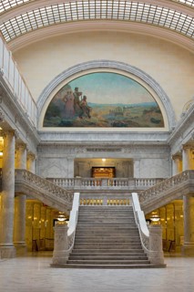 The entrance to the House of Representatives in the Utah State Capitol