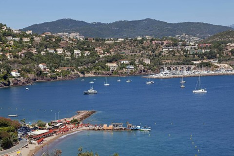 View of the town from the sea