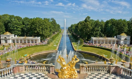 Fountain and Grand Cascade