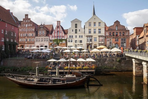 Harbour with River Ilmenau and Am Stintmarkt