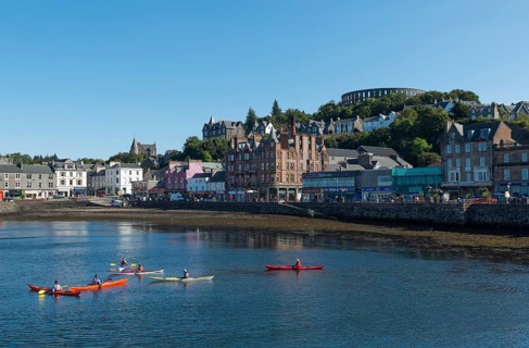 Port and McCaig's Tower on the hill