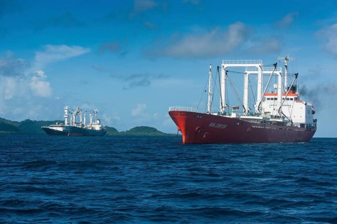 Chinese fishing trawlers