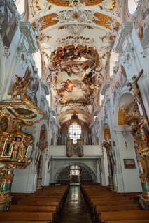 Pulpit and organ loft