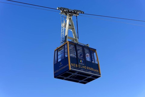 Cabin of the Nebelhorn ropeway