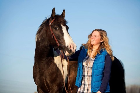 Girl with a Paint Horse