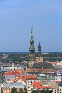 Historic centre with St. Peter's Church and Riga Cathedral