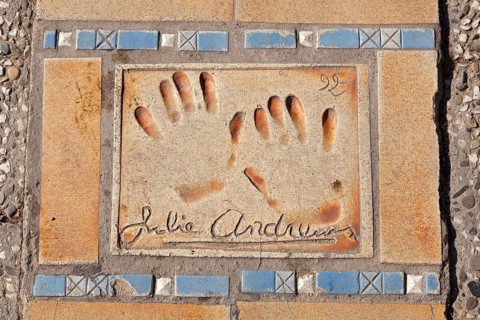 Handprints of Julie Andrews