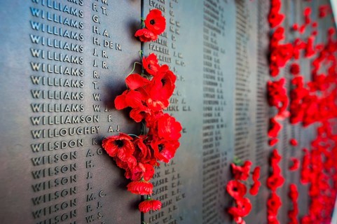 Victim sign at the Australian War Memorial
