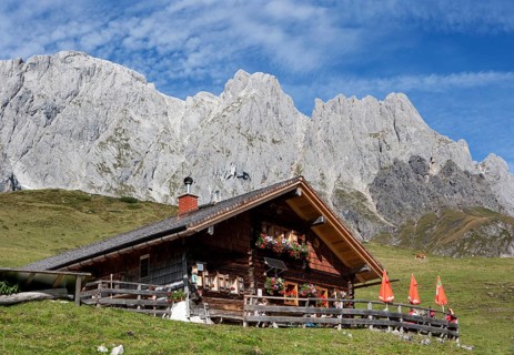 Mountain hut with Hochkonig