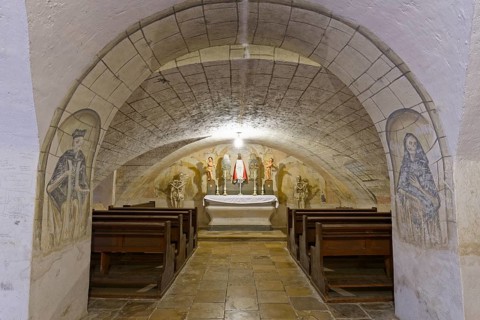 Nadasdy family crypt in the lower church