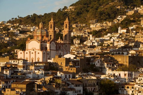 The Santa Prisca Church in the morning light
