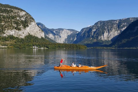 Punt on Lake Hallstatt or Hallstatter See