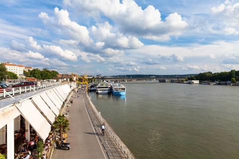 Looking across the river Sava