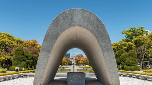 Cenotaph for the victims of the atomic bomb