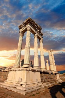 Pillars of the Greco Roman Temple of Trajan