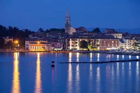 Harbor and town view