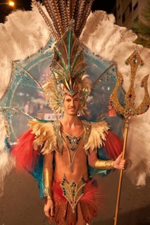 Imaginative costume at the carnival