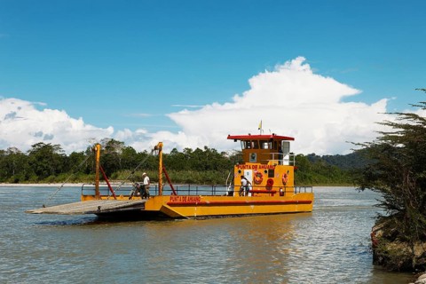 Ferry on the Rio Napo