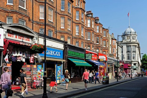 Small shops at the Queensway