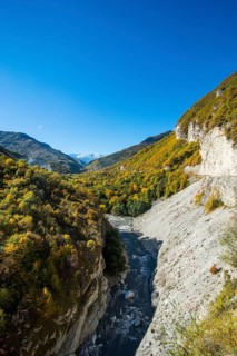 Gorge on the Argun river