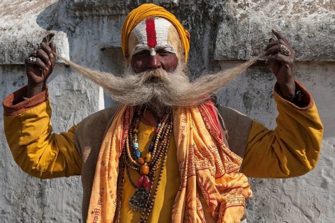 Sadhu with a long beard