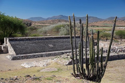 The ball court at the Dainzu archeological site