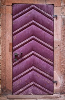 Old purple door