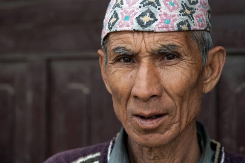 Nepalese man with headdress