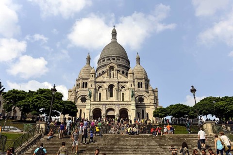 Basilica of the Sacred Heart of Paris or Sacre-Coeur de Montmartre