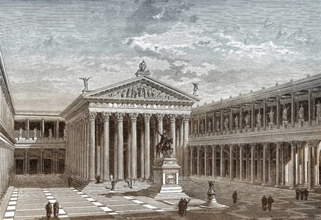 Reconstruction of the Forum of Caesar or Forum Iulium