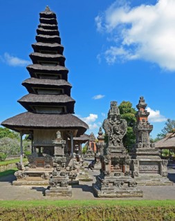Pagodas and prayer places of the Pura Taman Ayun temple