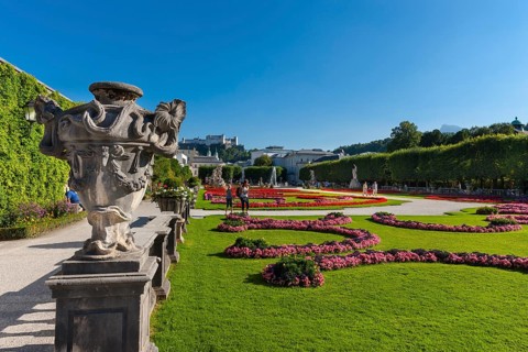 Mirabell Gardens at Mirabell Palace