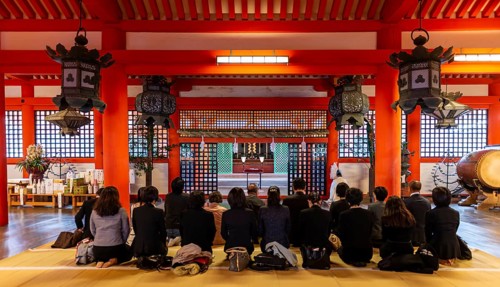 Buddhists Praying