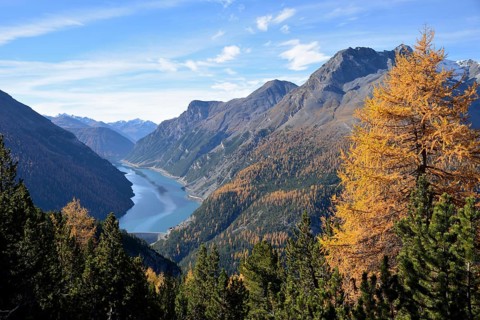 View of the Lago di Livigno