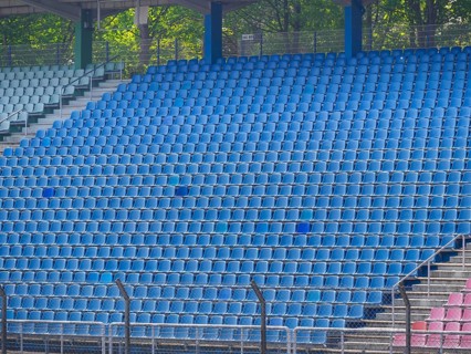 Empty bleachers