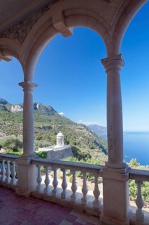 View from the Son Marroig mansion of the pavilion
