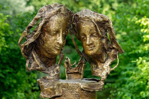 Bronze stele by Joseph Michael Neustift