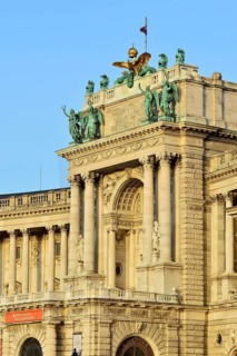 Hofburg Palace at Heldenplatz square